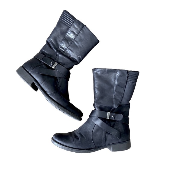 Bare TRAPS SHANTAL BOOTS Black Mid Calf Size 9.5 - Picture 2 of 12